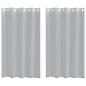 Preview: Vorhänge mit Vorhängen 2 pcs Dunkelgrau 140 x 175 cm Polyester