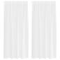 Preview: Vorhänge mit Vorhängen 2 pcs Weiß 140 x 175 cm Polyester