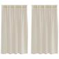 Preview: Vorhänge mit Vorhängen 2 pcs Sand 140 x 140 cm Polyester
