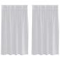 Preview: Vorhänge mit Vorhängen 2 pcs Hellgrau 140 x 140 cm Polyester