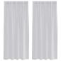 Preview: Vorhänge mit Vorhängen 2 pcs Hellgrau 140 x 175 cm Polyester
