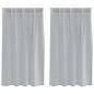 Preview: Vorhänge mit Vorhängen 2 pcs Dunkelgrau 140 x 140 cm Polyester