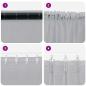 Preview: Voile-Vorhang 2 pcs Dunkelgrau 225 x 140 cm Polyester