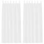 Preview: Vorhänge mit Vorhängen 2 pcs Weiß 140 x 245 cm Polyester