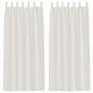 Preview: Vorhänge mit Vorhängen 2 pcs Cremefarben 140 x 260 cm Polyester