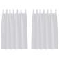 Preview: Vorhänge mit Vorhängen 2 pcs Hellgrau 140 x 140 cm Polyester