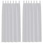 Preview: Vorhänge mit Vorhängen 2 pcs Hellgrau 140 x 260 cm Polyester
