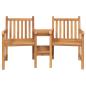 Preview: Outdoor-Stühle mit Regal Braun 152 x 63 x 89 cm Teak-Massivholz