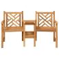 Preview: Outdoor-Stühle mit Regal Lattice Braun 152 x 63 x 89 cm Teak-Massivholz