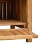 Preview: Gartenaufbewahrungsbank Braun 228 x 60 x 90 cm Teak-Massivholz