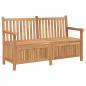 Preview: Gartenaufbewahrungsbank Braun 150 x 60 x 90 cm Teak-Massivholz
