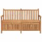 Preview: Gartenaufbewahrungsbank Braun 150 x 60 x 90 cm Teak-Massivholz