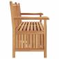 Preview: Gartenaufbewahrungsbank Braun 150 x 60 x 90 cm Teak-Massivholz