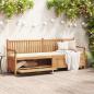 Preview: ARDEBO.de - Gartenaufbewahrungsbank Braun 228 x 60 x 90 cm Teak-Massivholz