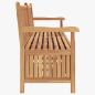 Preview: Gartenaufbewahrungsbank Braun 228 x 60 x 90 cm Teak-Massivholz