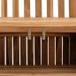 Preview: Gartenaufbewahrungsbank Braun 228 x 60 x 90 cm Teak-Massivholz