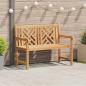 Preview: ARDEBO.de - Gartenbank Braun 228 x 60 x 90 cm Teak-Massivholz