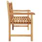 Preview: Gartenbank Braun 228 x 60 x 90 cm Teak-Massivholz