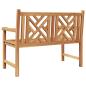 Preview: Gartenbank Braun 228 x 60 x 90 cm Teak-Massivholz