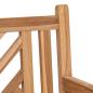 Preview: Gartenbank Braun 228 x 60 x 90 cm Teak-Massivholz