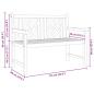 Preview: Gartenbank Braun 228 x 60 x 90 cm Teak-Massivholz