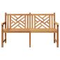 Preview: Gartenbank Braun 150 x 60 x 90 cm Teak-Massivholz