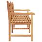Preview: Gartenbank Braun 150 x 60 x 90 cm Teak-Massivholz