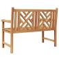 Preview: Gartenbank Braun 150 x 60 x 90 cm Teak-Massivholz
