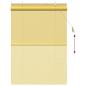 Preview: Rollo Gelb 110 x 160 cm Bambus