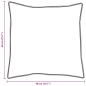 Preview: Kissen 2 pcs Weiß 40 x 40 cm 130gsm 100% Baumwolle