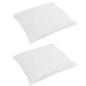 Preview: Kissen 2 pcs Weiß 50 x 50 cm 130gsm 100% Baumwolle