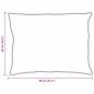 Preview: Kissen 2 pcs Weiß 60 x 80 cm 130gsm 100% Baumwolle