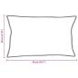 Preview: Kissen 2 pcs Weiß 30 x 50 cm 130gsm 100% Baumwolle