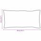 Preview: Kissen mit Kissen 2 pcs Weiß 40 x 80 cm 130gsm 100% Baumwolle