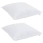 Preview: Kissen 2 pcs Weiß 60 x 60 cm 130gsm 100% Baumwolle