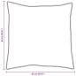 Preview: Kissen 2 pcs Weiß 65 x 65 cm 130gsm 100% Baumwolle