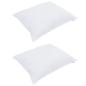 Preview: Kissen 2 pcs Weiß 60 x 80 cm 130gsm 100% Baumwolle