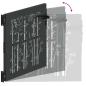 Preview: Gartentor Schwarz 105 x 100 cm Pulverbeschichteter Stahl