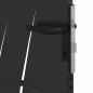 Preview: Gartentor Schwarz 105 x 125 cm Pulverbeschichteter Stahl