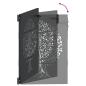 Preview: Gartentor Schwarz 105 x 125 cm Pulverbeschichteter Stahl