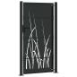 Preview: Gartentor Schwarz 105 x 175 cm Pulverbeschichteter Stahl