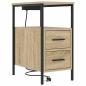 Preview: Nachttische 2 pcs Sonoma Eiche 30 x 48 x 61 cm Holzwerkstoff