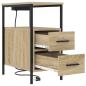 Preview: Nachttische 2 pcs Sonoma Eiche 30 x 48 x 61 cm Holzwerkstoff