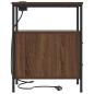 Preview: ARDEBO.de - Nachttisch Braune Eiche 30 x 48 x 61 cm Holzwerkstoff