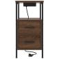 Preview: Nachttisch Braune Eiche 30 x 48 x 61 cm Holzwerkstoff