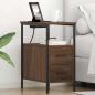 Preview: ARDEBO.de - Nachttische 2 pcs Braune Eiche 30 x 48 x 61 cm Holzwerkstoff