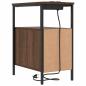 Preview: Nachttische 2 pcs Braune Eiche 30 x 48 x 61 cm Holzwerkstoff