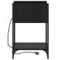 Preview: Nachttische 2 pcs Schwarze Eiche 40 x 40 x 61 cm Holzwerkstoff
