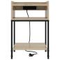 Preview: Nachttisch Sonoma-Eiche 40 x 40 x 61 cm Holzwerkstoff