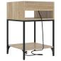 Preview: Nachttisch Sonoma-Eiche 40 x 40 x 61 cm Holzwerkstoff